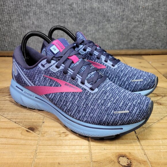 Brooks Women's Athletic Shoes in Navy and Fuchsia - Picture 1 of 12